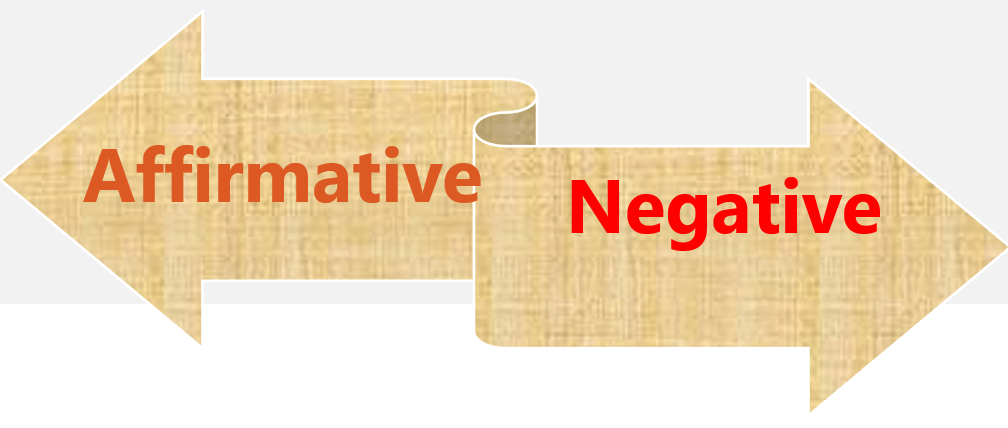 Change into Negative Sentence without changing meaning