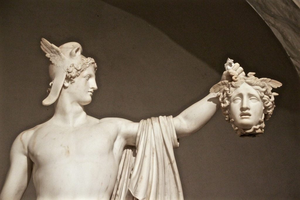 Medusa killed by Perseus