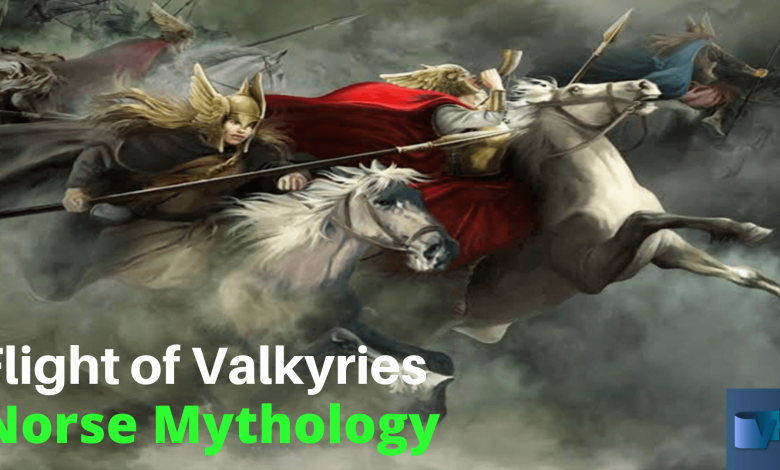 Flight of Valkyries in Norse Mythology